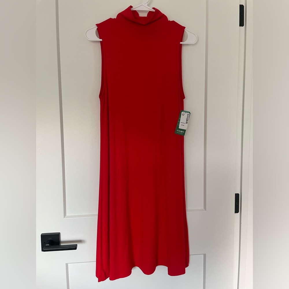 NWT - Simons Bright Red Sleeveless Dress – Size M